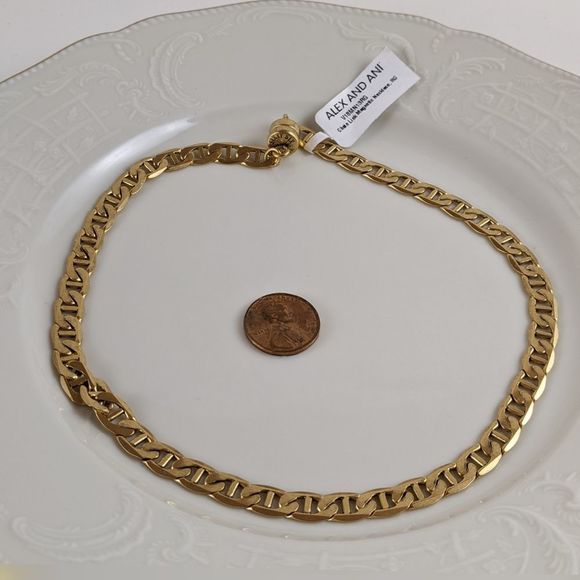 Alex and Ani Rafaelian Gold Chain Link Necklace - Picture 7 of 7